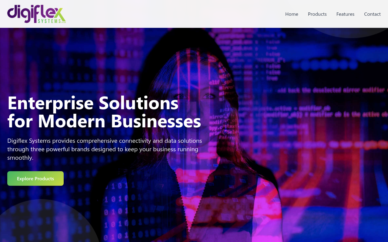 digiflexsystems.co.za homepage