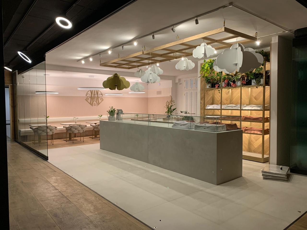 L'Atelier Monogram Design - Elegant cake and confectionery shop branding by the Native Creative featuring intricate monogram design and shop signage